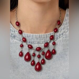 “Mediterranean Mystery Red” Necklace Set
